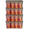Basicwise Clear Storage Container with Lid For Kitchen Pantry Cabinet & Fridge Storage For Organizing Snacks Produce Supplies Or Essentials Durable Bin For Home Dorm Apartment Or Office Use